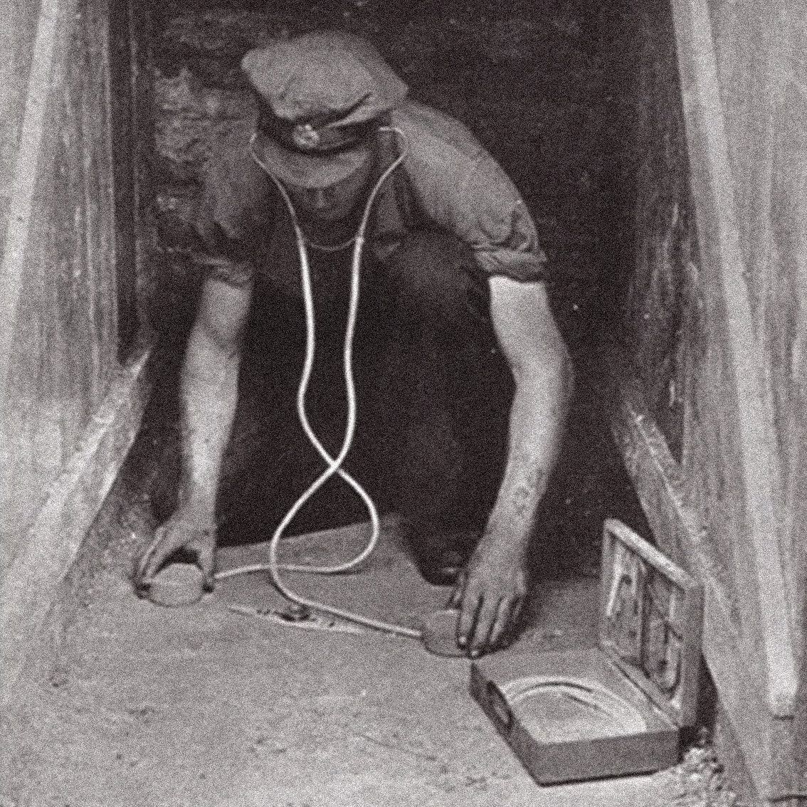 Checking for the sound of enemy tunnellers